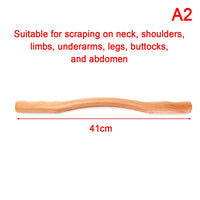 Wooden neck and shoulder massager