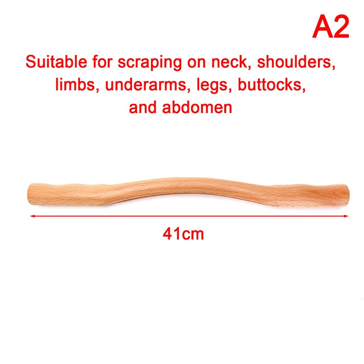 Wooden neck and shoulder massager