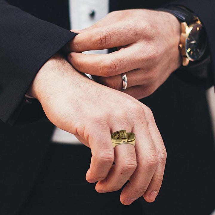 Punk Style Alloy Finger Rings Lighter
