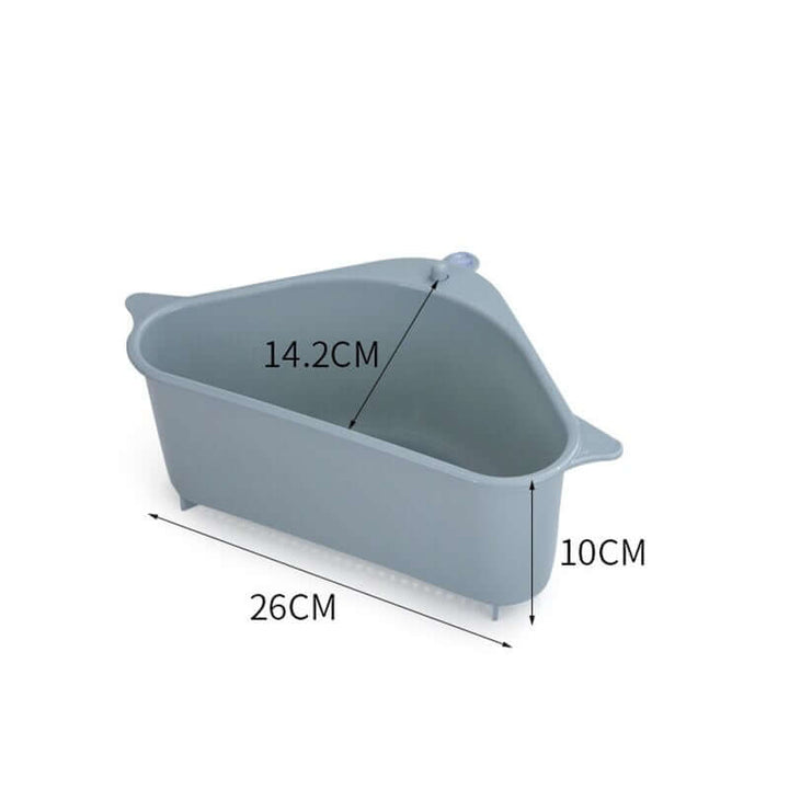 Sink strainer and storage shelf with suction cup