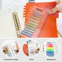 A5 Hardcover Large Spiral Notebook,Subject Spiral Notepad,Index Planner Journal with Dividers,Spiral Note Book with Sticky Notes