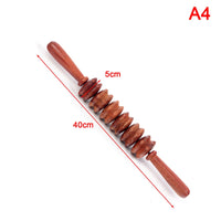 Wooden neck and shoulder massager