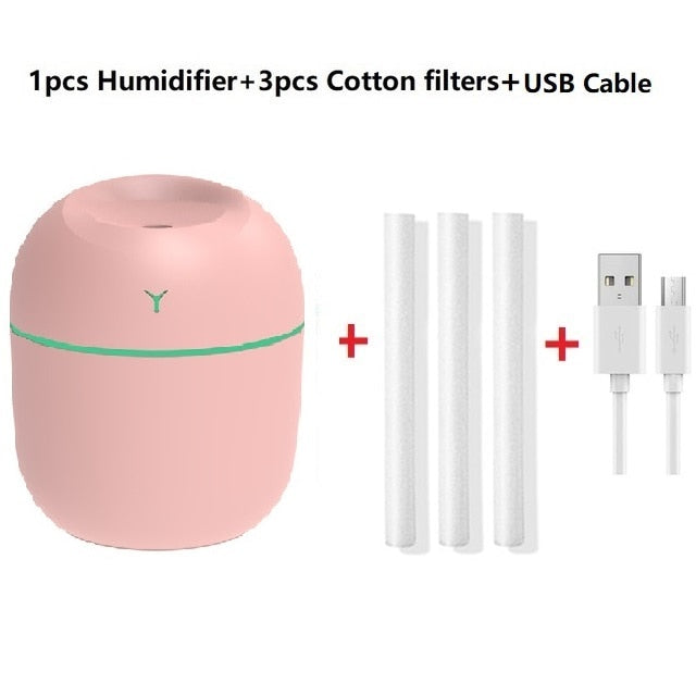 USB Humidifier with LED Night Lamp