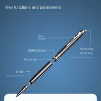 Digital Voice Recorder Pen Professional Audio Recording WAV Rechargeable Sound Dictaphone Long Time Record Device Mp3 Player