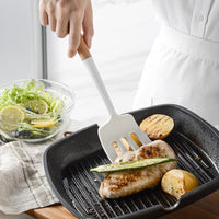 Silicone kitchen set with wooden handle