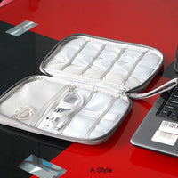 Image showcasing all three styles of the Travel Cable Bag side-by-side.