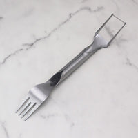 Stainless steel watermelon cutter and fork set