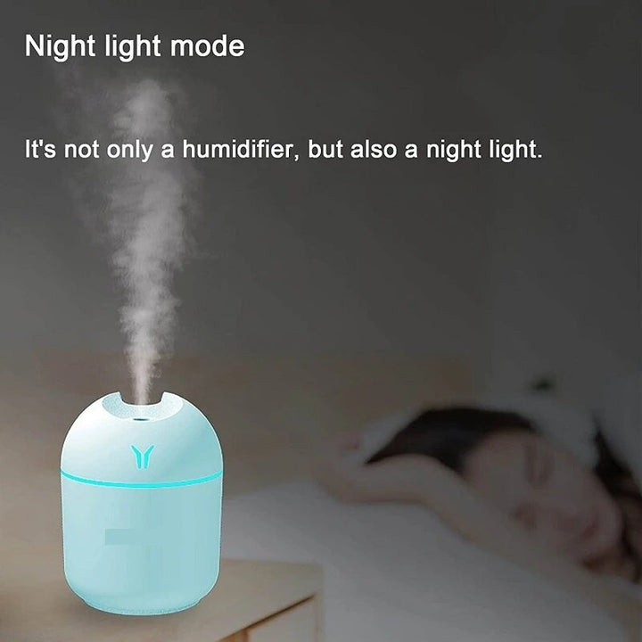 Aromatherapy humidifier with LED night lamp
