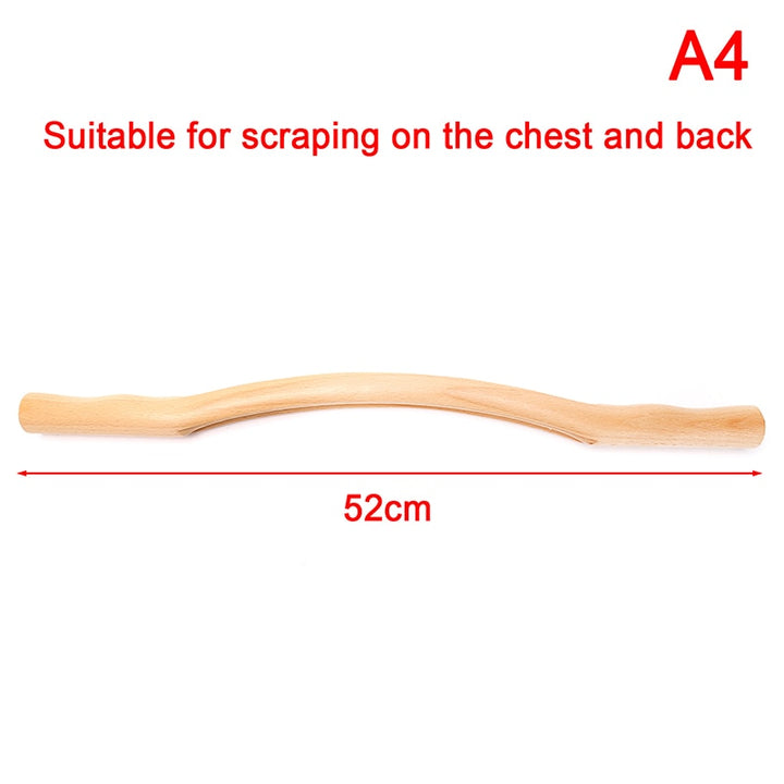 Wooden neck and shoulder massager