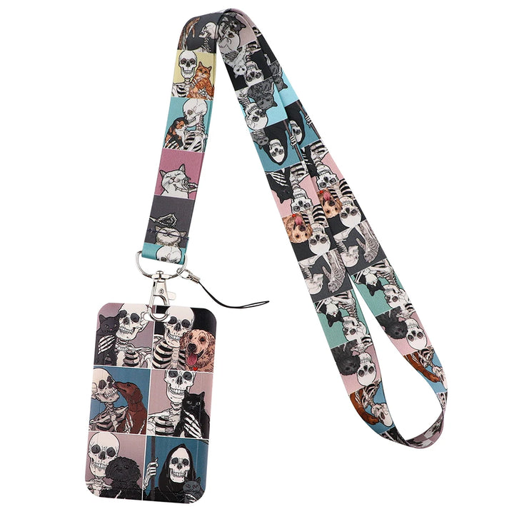 Credential holder Novel Fashion Strap Lanyard for Keys Chain Badge Holder ID Credit Card Pass Hang Rope Phone Charm Wholesale