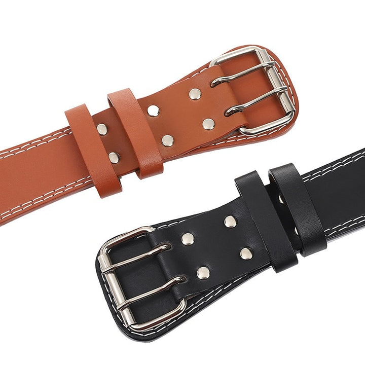 Powerlifting lumbar back protection belt