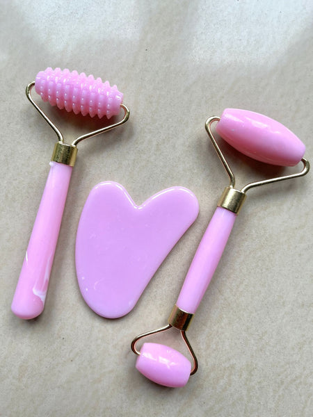 Resin roller massager for face and body