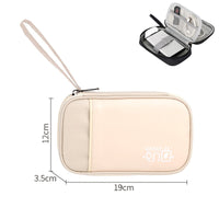 Image showcasing all three styles of the Travel Cable Bag side-by-side.