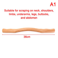 Wooden neck and shoulder massager