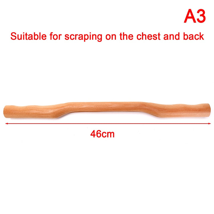 Wooden neck and shoulder massager