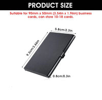 Business Card Holder Credit Card Case Light Aluminum Pocket Card Case Wallet Metal Slim Name Card Holder for Women Men Traveling