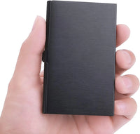 Business Card Holder Credit Card Case Light Aluminum Pocket Card Case Wallet Metal Slim Name Card Holder for Women Men Traveling