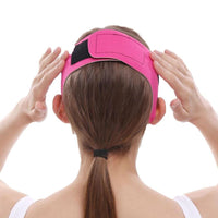 Face slimming bandage with adjustable velcro