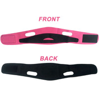Face slimming bandage with adjustable velcro