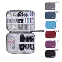 Image showcasing all three styles of the Travel Cable Bag side-by-side.