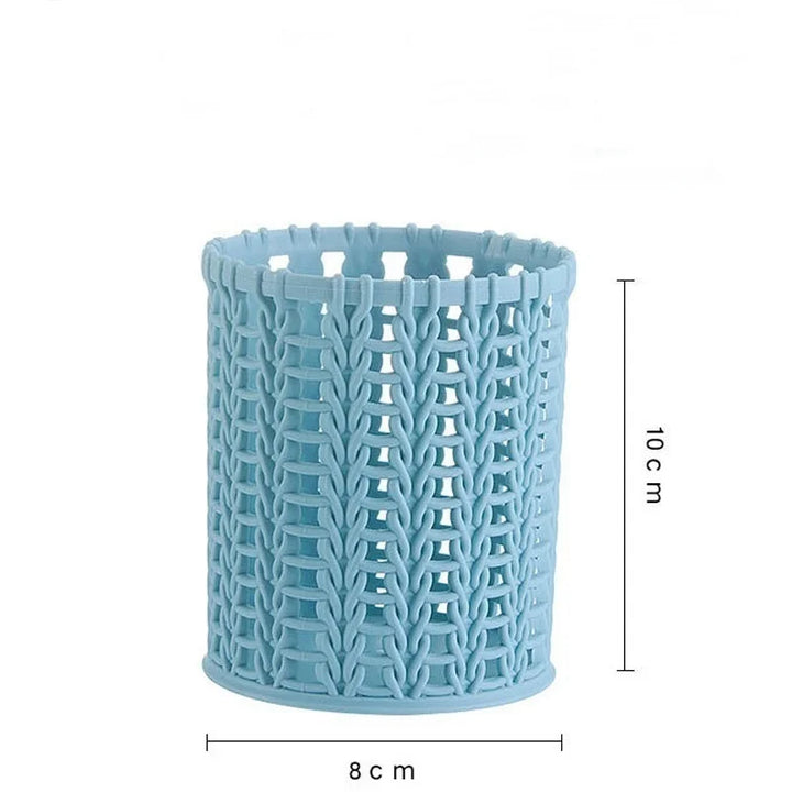 Pencil Holder Office Desk Metal Mesh Square Pen Pot Cup Case Container Organiser Storage Durable Pencil Case  Office Accessories