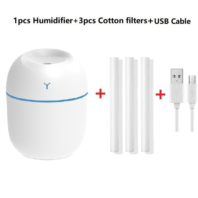 USB Humidifier with LED Night Lamp