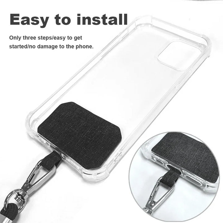 Universal Crossbody Phone Lanyards with Patch Adjustable Mobile Phone Strap Lanyard Neck Rope for Cell Phone Hanging Cord Strap