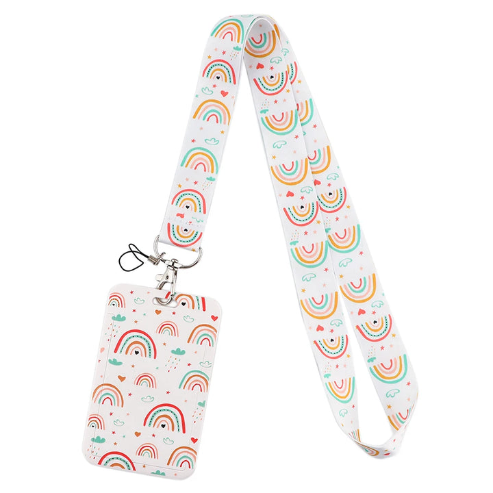 Credential holder Novel Fashion Strap Lanyard for Keys Chain Badge Holder ID Credit Card Pass Hang Rope Phone Charm Wholesale