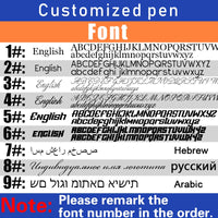 Luxury Metal Ball Point Pen Clip Signature Ballpoint Pens for Business Writing Office Stationery Customized Logo Name Gift