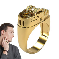 Punk Style Alloy Finger Rings Lighter
