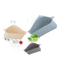 Sink strainer and storage shelf with suction cup
