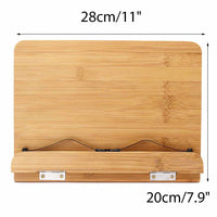 Portable Adjustable Book Holder Tray and Page Paper Clips-Cookbook Reading Desk Sturdy Bookstand-Textbooks Lightweight Bookstand