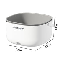 Ultrasonic electric vegetable washer in action.