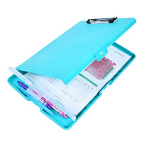 Portable Clipboard with File Case Document File Writing Pad