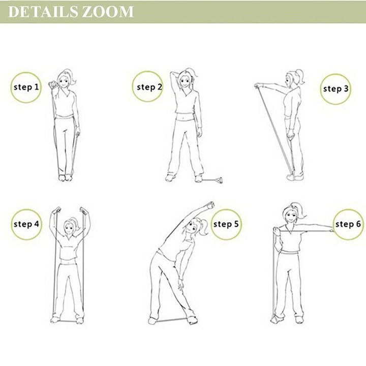 Light Figure 8 Ultra Toner Resistance Band Exercise Cords
