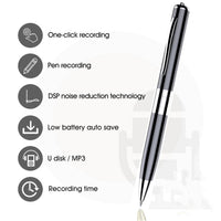 Portable Voice Recorder Professional Sound Dictaphone Voice Activated Noise Reduction Recording Pen Long Time Audio Recorder