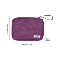 Image showcasing all three styles of the Travel Cable Bag side-by-side.