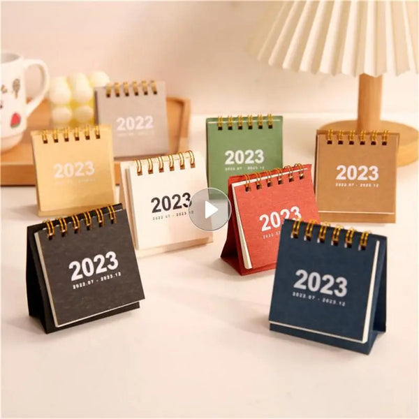 Desktop Calendar Minimalist Portable Fashionable Mini Calendar Convenient Chic Student Portable Memo Memorandum Innovative 2024