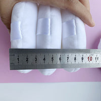 Super large cosmetic puff with silk ribbon edge