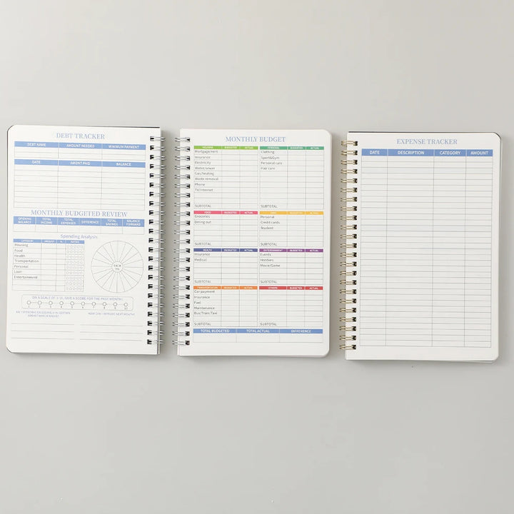 50 sheets Budget Planner Monthly Bill Organizer PVC Hardcover Budget Book For Savings Debt Expense Tracking Notebook