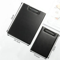 PU Leather Clipboard A4 Conference Folder Writing Pad High Quality Padfolio A5 Foldable Clipboard With Storage