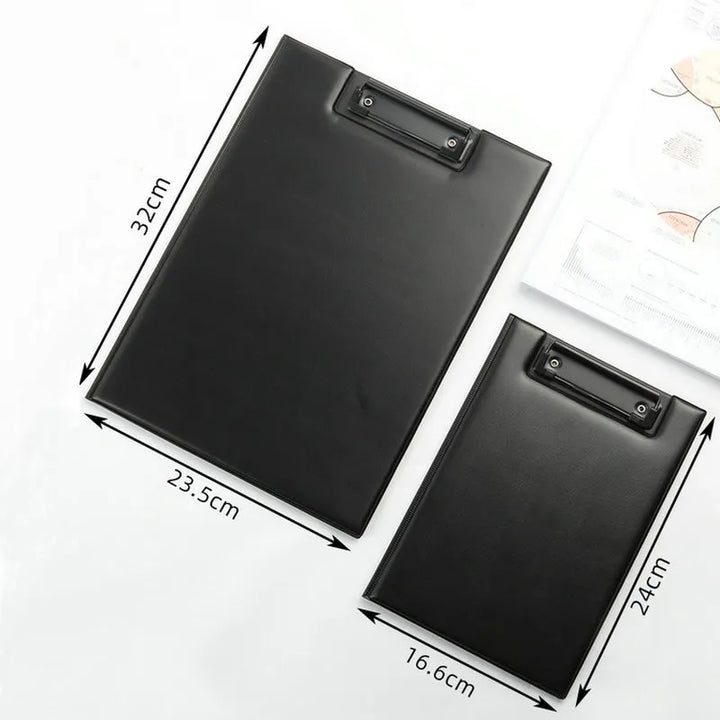 PU Leather Clipboard A4 Conference Folder Writing Pad High Quality Padfolio A5 Foldable Clipboard With Storage