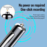 Portable Voice Recorder Professional Sound Dictaphone Voice Activated Noise Reduction Recording Pen Long Time Audio Recorder