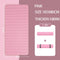 185x60x1cm Pink