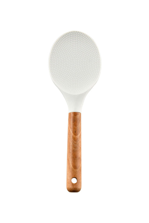 Silicone kitchen set with wooden handle