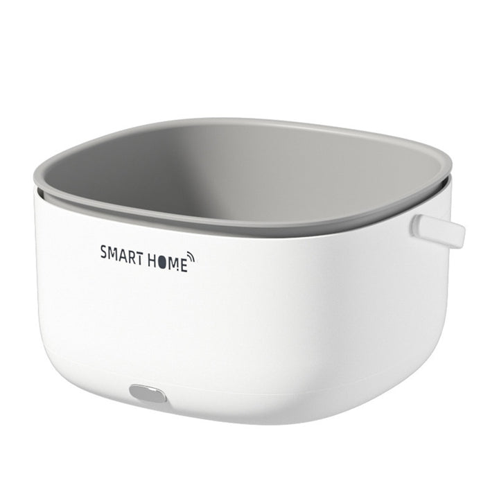 Ultrasonic electric vegetable washer in action.