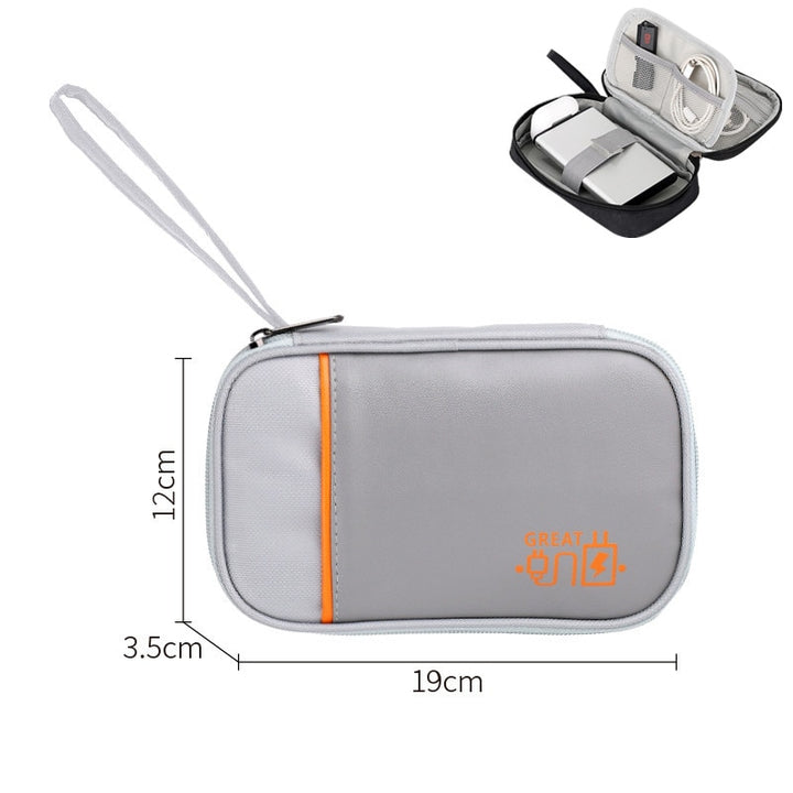 Image showcasing all three styles of the Travel Cable Bag side-by-side.