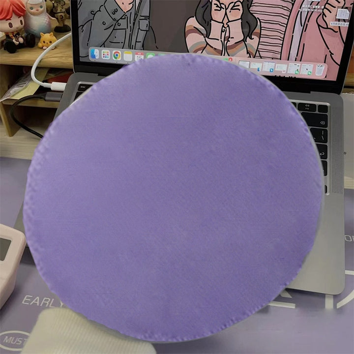 Super large cosmetic puff with silk ribbon edge