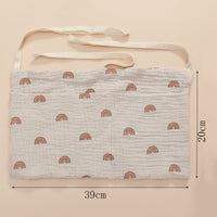 Foldable bedside organizer for baby crib