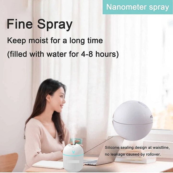Aromatherapy humidifier with LED night lamp
